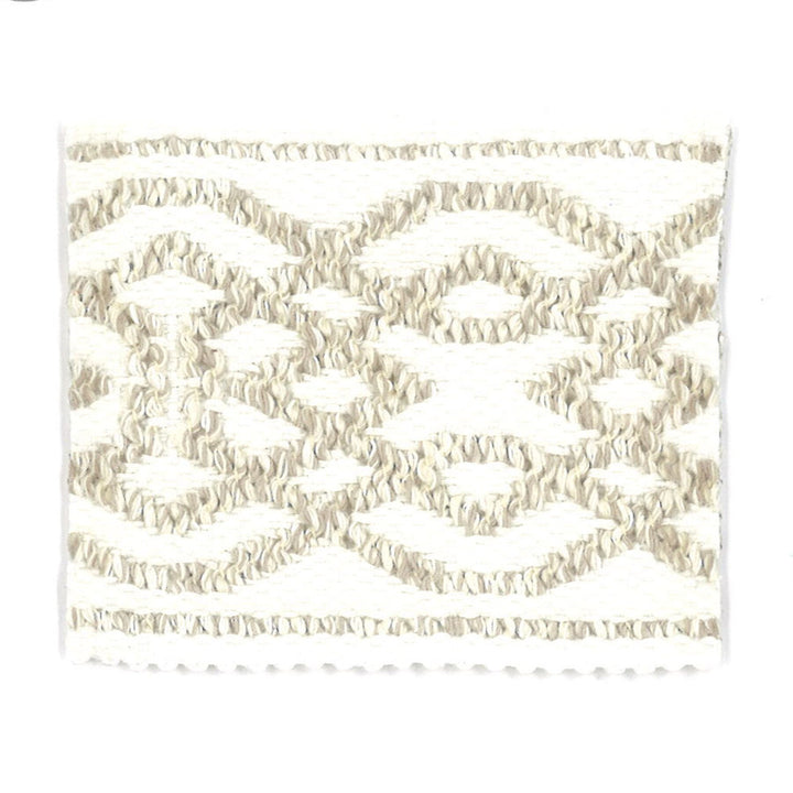 Birkhoff 1 Natural by Stout Designer Trim TREND ALERT TRIM 41%COT 34%LIN 22%SVI 3%POL CHINA Horizontal: 2.75 and Vertical: 0 2.38 in - Swanky Fabrics -