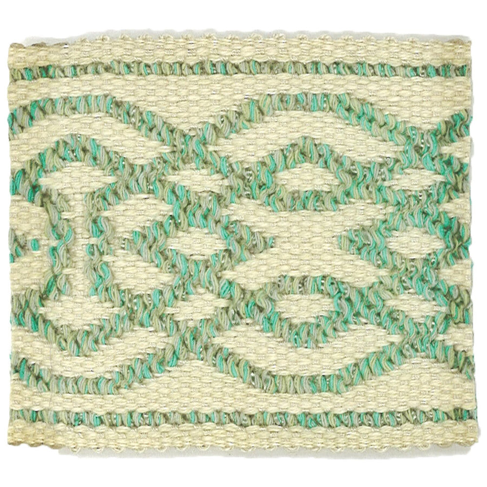 Birkhoff 5 Seaglass by Stout Designer Trim TREND ALERT TRIM 41%COT 34%LIN 22%SVI 3%POL CHINA Horizontal: 2.750 and Vertical: 0.000 2.38 in - Swanky Fabrics -