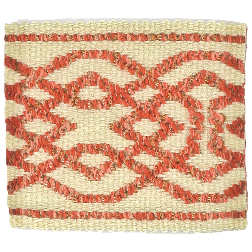 Birkhoff 7 Coral by Stout Designer Trim TREND ALERT TRIM 41%COT 34%LIN 22%SVI 3%POL CHINA Horizontal: 2.750 and Vertical: 0.000 2.38 in - Swanky Fabrics -