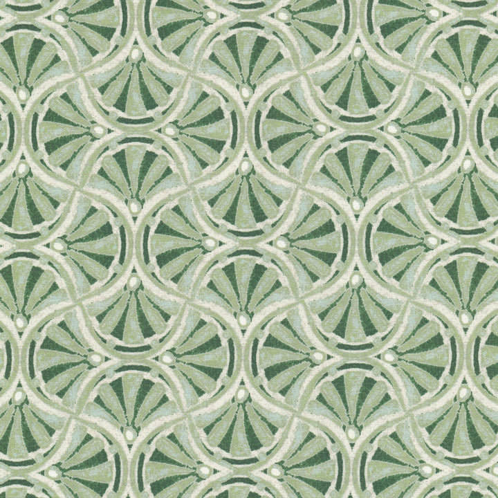 Bishop 1 Seamist by Stout Designer Fabric RAINBOW LIBRARY SAGE/CYPRESS 90%COT 10%LIN USA Horizontal: 2.750 and Vertical: 2.750 54 in - Swanky Fabrics -