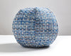 Faye Pillow 12 Dia - Blue Wood BIRADKFAYE0001 by Scalamandre Designer Pillow