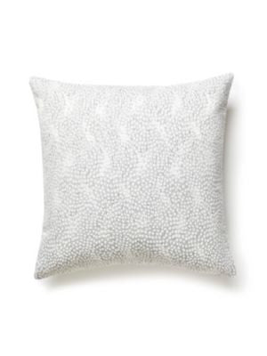 Flurry Pillow 22 X 22 - Snow BIFLURRPILL0002 by Scalamandre Designer Pillows 25% COTTON, 34% VISCOSE, 36% POLYESTER, 5% LUXCELLE U.S.A. Horizontal: and Vertical: 0 - Swanky Fabrics -