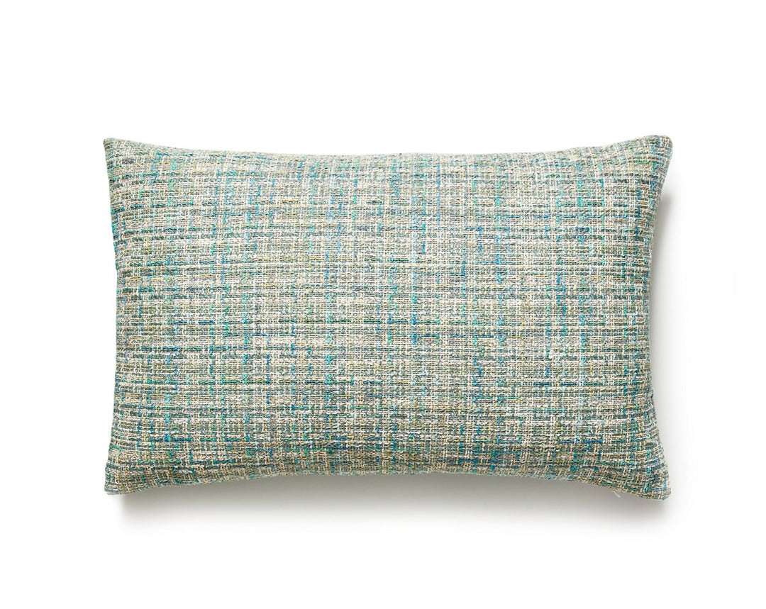 Faye Pillow 14 X 22 - Aquamarine BILBDKFAYE0003 by Scalamandre Designer Pillow