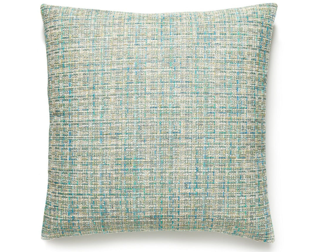 Faye Pillow 22 X 22 - Aquamarine BISDDKFAYE0003 by Scalamandre Designer Pillow