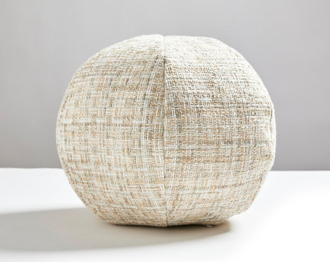 Faye Pillow 12 Dia - Travertine BIRADKFAYE0008 by Scalamandre Designer Pillow