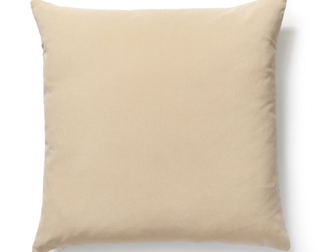Richmond Velvet Pillow 22 X 22 - Buff BKRICHPILL0002 by Scalamandre Designer Pillow