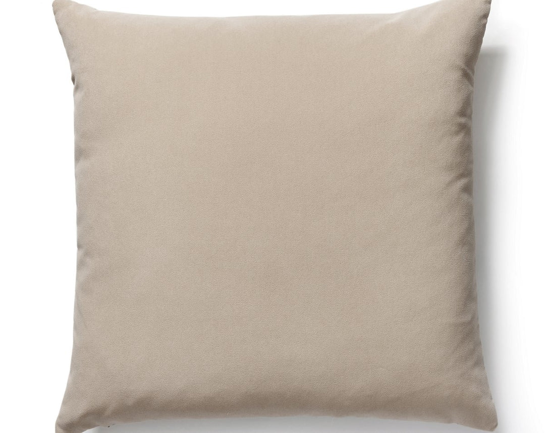 Richmond Velvet Pillow 22 X 22 - Putty BKRICHPILL0005 by Scalamandre Designer Pillow
