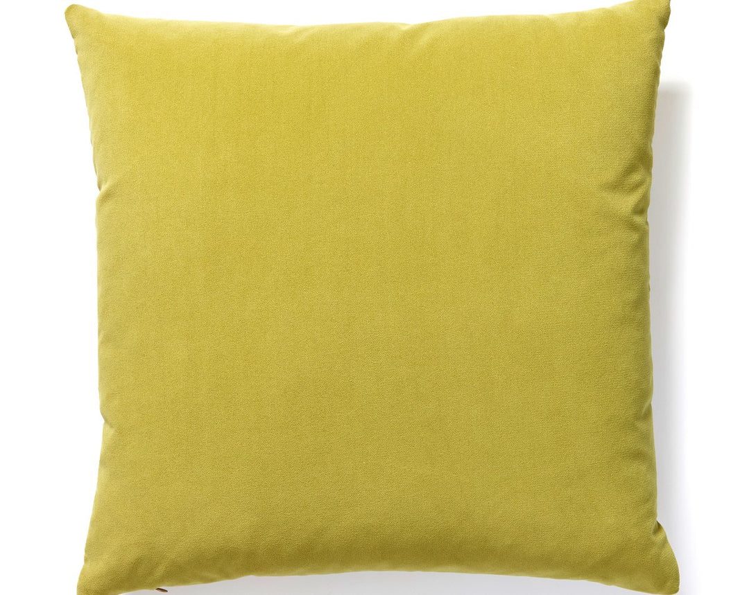Richmond Velvet Pillow 22 X 22 - Chartreuse BKRICHPILL0008 by Scalamandre Designer Pillow