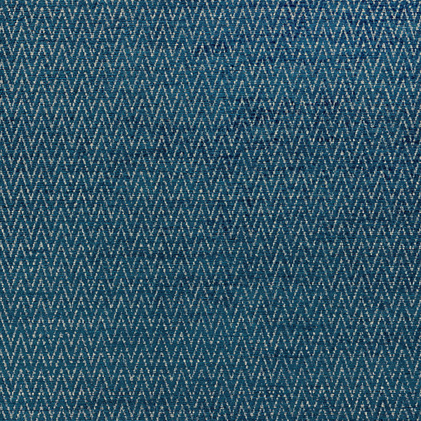 Chevron Chenille/Peacock K65116-005 by Boris Kroll Designer Fabric CALYPSO - CRYPTON HOME 61% RAYON 39% COTTON USA HEAVY DUTY Horizontal: 2" and Vertical: 1.125" 56" - Swanky Fabrics -