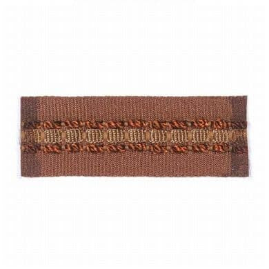 Blarney 1 Mahogany by Stout Designer Trim INSPIRATIONS TRIM 52%SVI 31%ACT 17%POL ITALY </p><p>Repeat: 0 1.15 in - Swanky Fabrics -