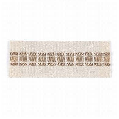 Blarney 3 Flaxen by Stout Designer Trim INSPIRATIONS TRIM 52%SVI 31%ACT 17%POL ITALY </p><p>Repeat: 0 1.15 in - Swanky Fabrics -