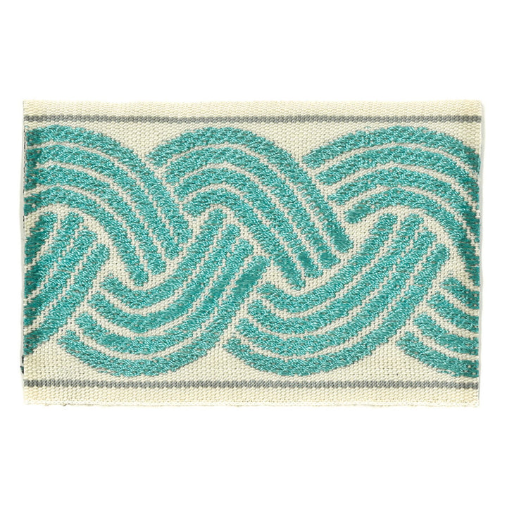 Blenheim 1 Aqua by Stout Trim Stout Trim Blenheim 1 AquaTrim INSIGHTS TRIM 56%POL 44%SVI CHINA </p><p>Repeat: H: 2.875, V: 0.000 2.63 in - Fabric Carolina -