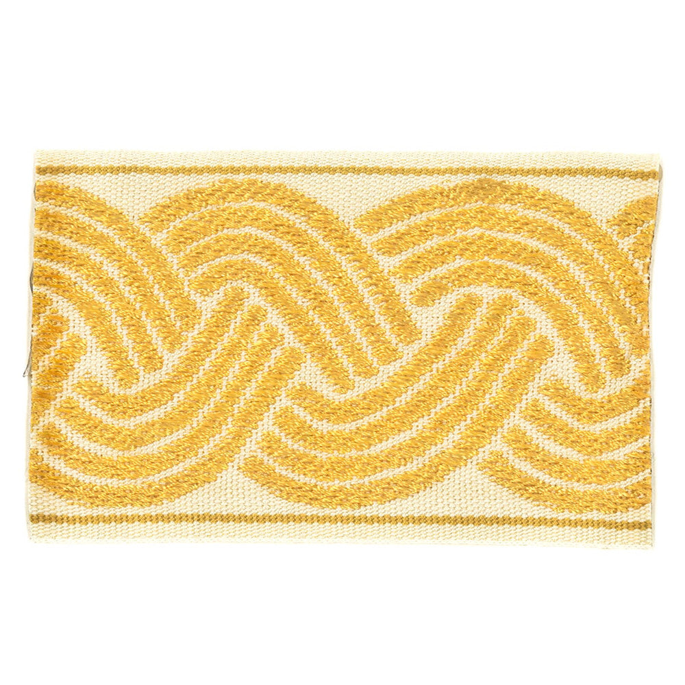 Blenheim 7 Straw by Stout Designer Trim Insights Trim 56% Polyester 44% Spun Viscose CHINA Horizontal: 2.875 and Vertical: 0 2.63 in - Swanky Fabrics -