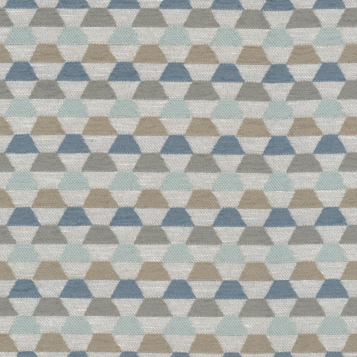 Bloomfield 1 Blue by Stout Designer Fabric RAINBOW LIBRARY HAZE/SKY 88%POL 12%COT INDIA Horizontal: 1.750 and Vertical: 2.500 54 in - Swanky Fabrics -