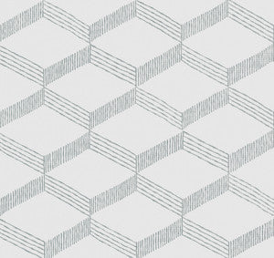 Palisades Paperweave Smokey Blue Wallpaper by Antonina Vella Designer