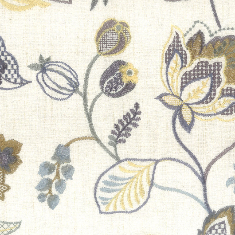 Boardwalk 2 Truffle by Stout Designer Fabric COMFORTABLE LIVING PLATINUM/SLATE 100%POL %VEMB CHINA WYZENBEEK 100 000 DOUBLE RUB WEAR TEST (HEAVY DUTY) Horizontal: 17.75 and Vertical: 15.5 51 in - Swanky Fabrics -