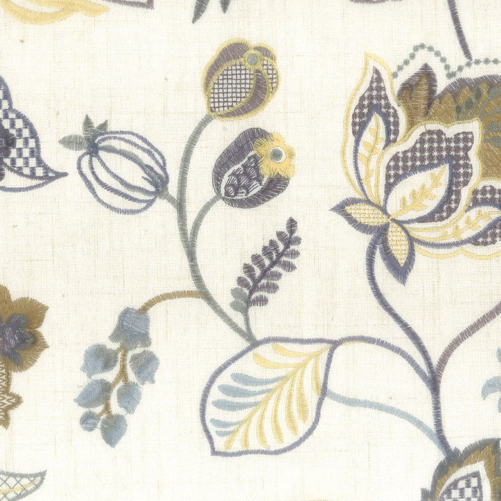 Boardwalk 2 Truffle by Stout Designer Fabric COMFORTABLE LIVING PLATINUM/SLATE 100%POL %VEMB CHINA WYZENBEEK 100 000 DOUBLE RUB WEAR TEST (HEAVY DUTY) Horizontal: 17.75 and Vertical: 15.5 51 in - Swanky Fabrics -