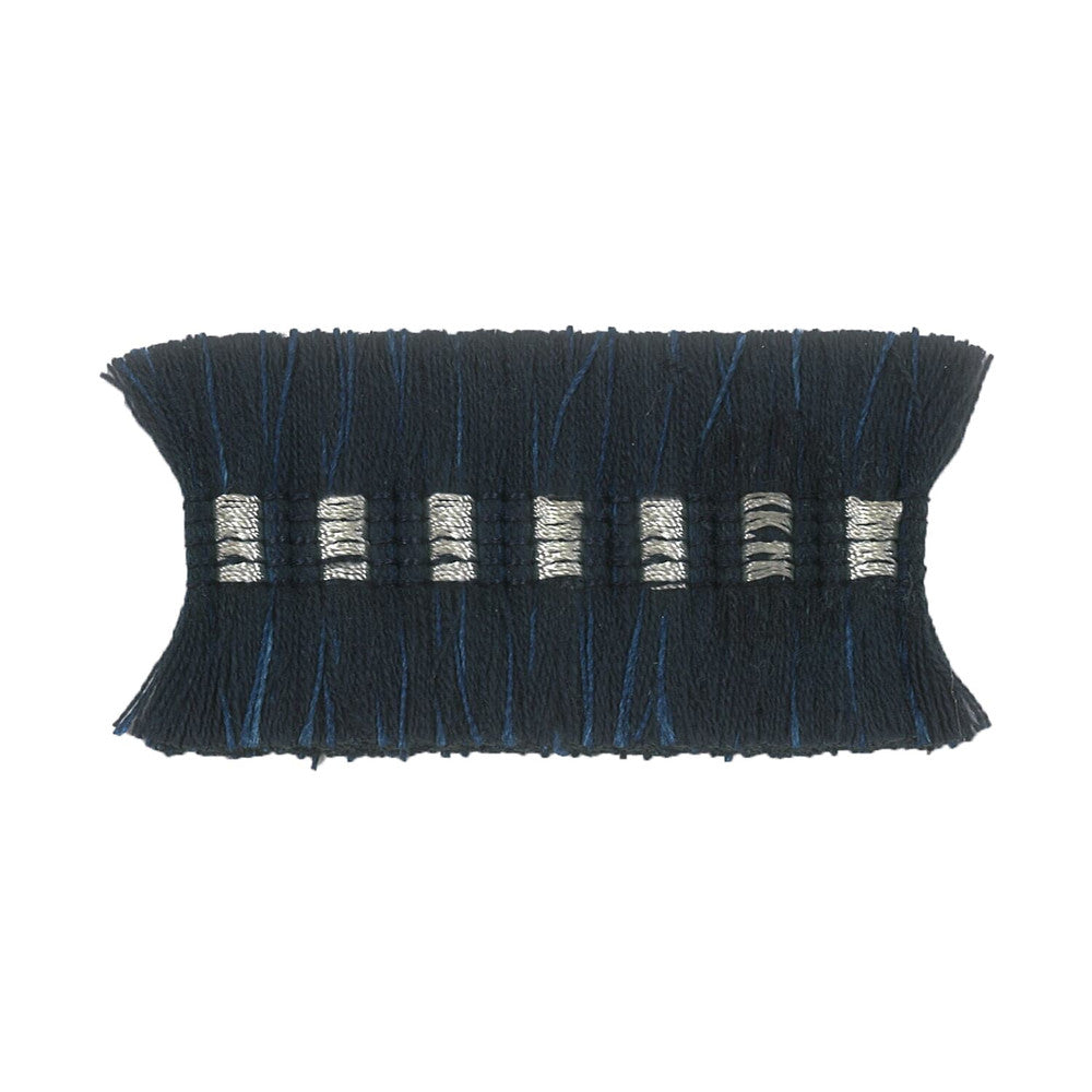 Boho 3 Denim by Stout Designer Trim METROPOLITAN TRIM 62%ACR 33%POL 5%SVI CHINA Horizontal: 0.500 and Vertical: 0.000 1.75 in - Swanky Fabrics -