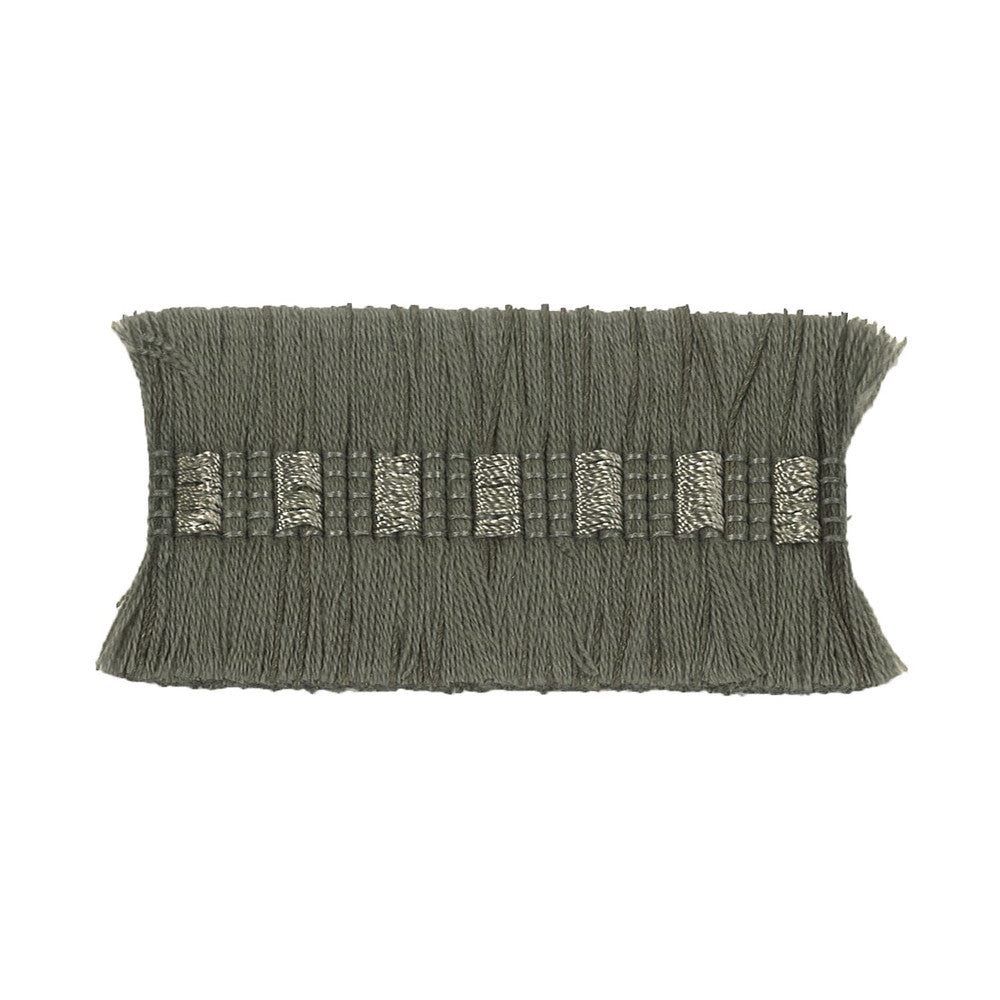 Boho 4 Grey by Stout Designer Trim METROPOLITAN TRIM 62%ACR 33%POL 5%SVI CHINA Horizontal: 0.500 and Vertical: 0.000 1.75 in - Swanky Fabrics -