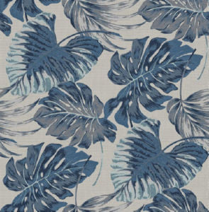 Bova Blue Linen by Norbar Designer Fabric