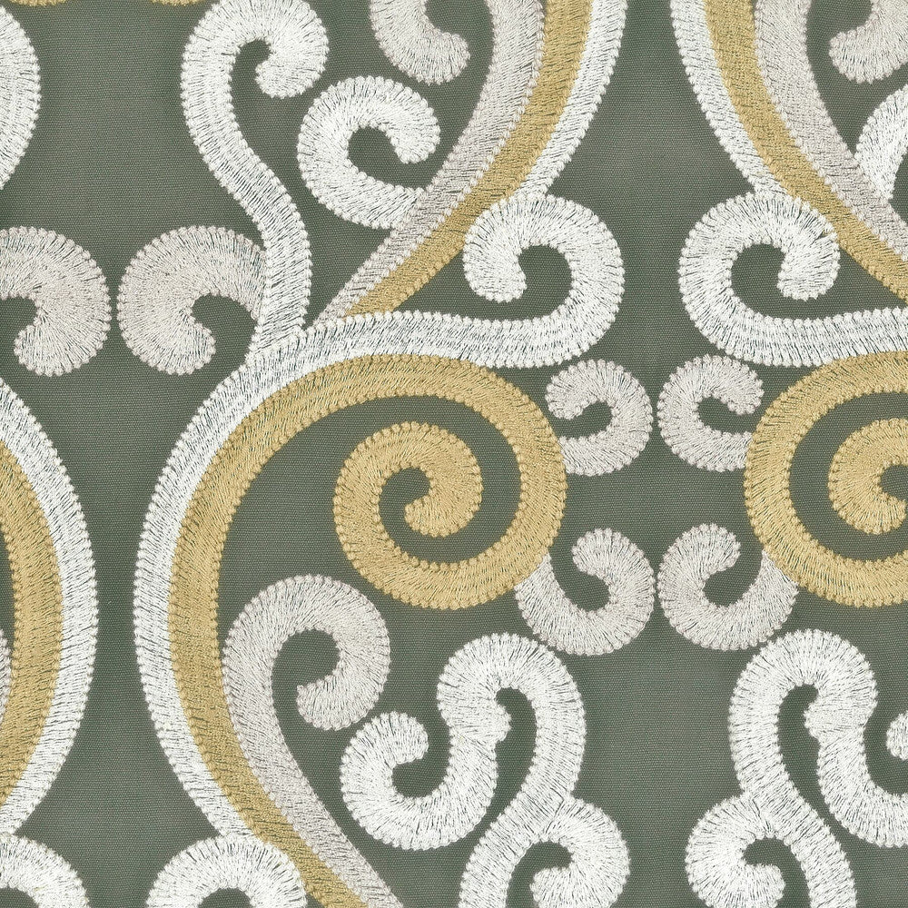 Boxster 1 Nickel by Stout Designer Fabric RAINBOW LIBRARY CHROME/NICKEL 100%COT %BEMB INDIA Horizontal: 12.625 and Vertical: 15.625 51.25 in - Swanky Fabrics -