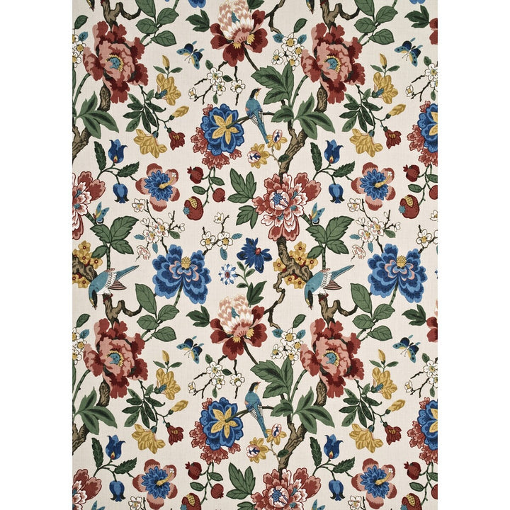 Persian Pomegranate Red/Green/Aqua by G P & J Baker Fabric G P & J Baker Fabric Persian Pomegranate Red/Green/AquaFabric CRAYFORD LINEN - 100% Thailand </p><p>Repeat: H: 26.004, V: 35.46 52.008 - Fabric Carolina -