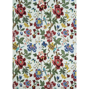 Persian Pomegranate Aqua/Multi by G P & J Baker Designer Fabric