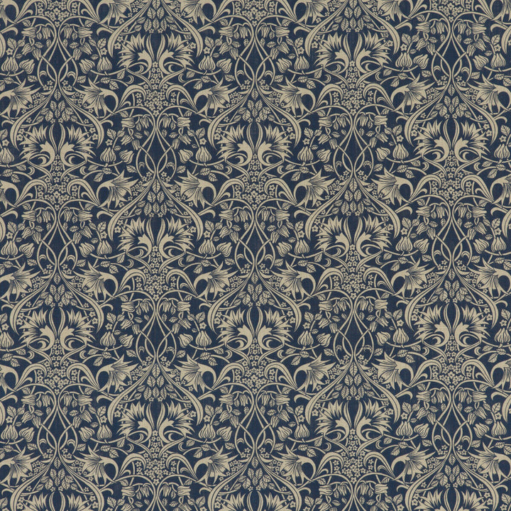 Fritillerie Indigo by G P & J Baker Fabric G P & J Baker Fabric Fritillerie IndigoFabric ORIGINALS V VISCOSE - 85%;LINEN - 15% United Kingdom </p><p>Repeat: H: 13.002, V: 13.396 53.978 - Fabric Carolina -