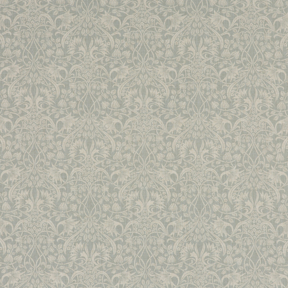 Fritillerie Aqua by G P & J Baker Designer Fabric ORIGINALS V VISCOSE - 85%;LINEN - 15% United Kingdom HEAVY Horizontal: 13.002 and Vertical: 13.396 53.978 - Swanky Fabrics -