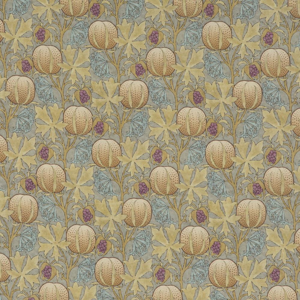 Pumpkins Teal by G P & J Baker Designer Fabric ORIGINALS V VISCOSE - 85%;LINEN - 15% United Kingdom HEAVY Horizontal: 14.184 and Vertical: 13.396 53.978 - Swanky Fabrics -