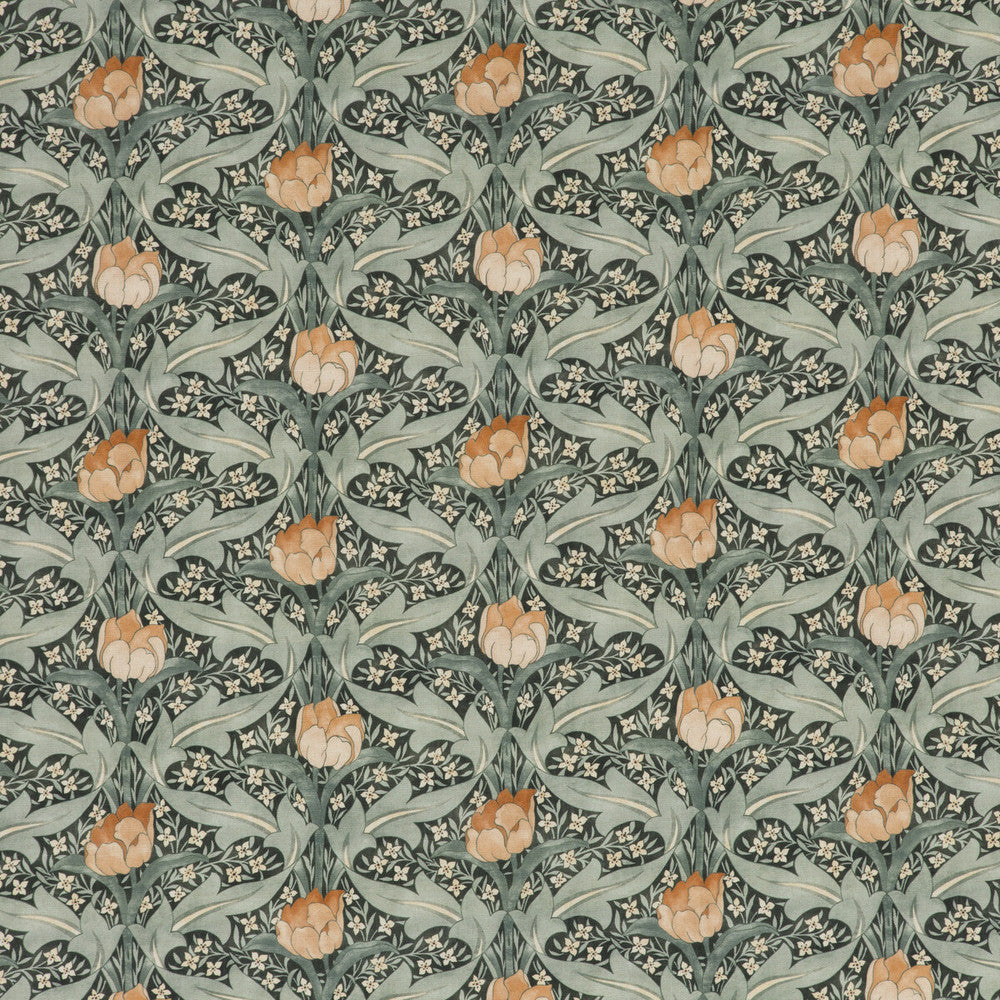 Tulip & Jasmine Teal by G P & J Baker Fabric G P & J Baker Fabric Tulip & Jasmine TealFabric ORIGINALS V VISCOSE - 85%;LINEN - 15% United Kingdom </p><p>Repeat: H: 13.396, V: 13.396 53.978 - Fabric Carolina -