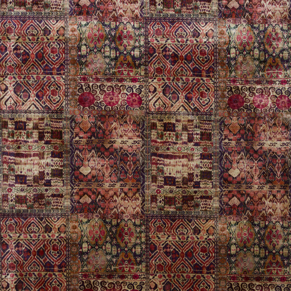 Rio Magenta by G P & J Baker Designer Fabric RIO VELVETS VISCOSE - 55%;COTTON - 45% Italy HEAVY Horizontal: 26.792 and Vertical: 36.248 53.584 - Swanky Fabrics -