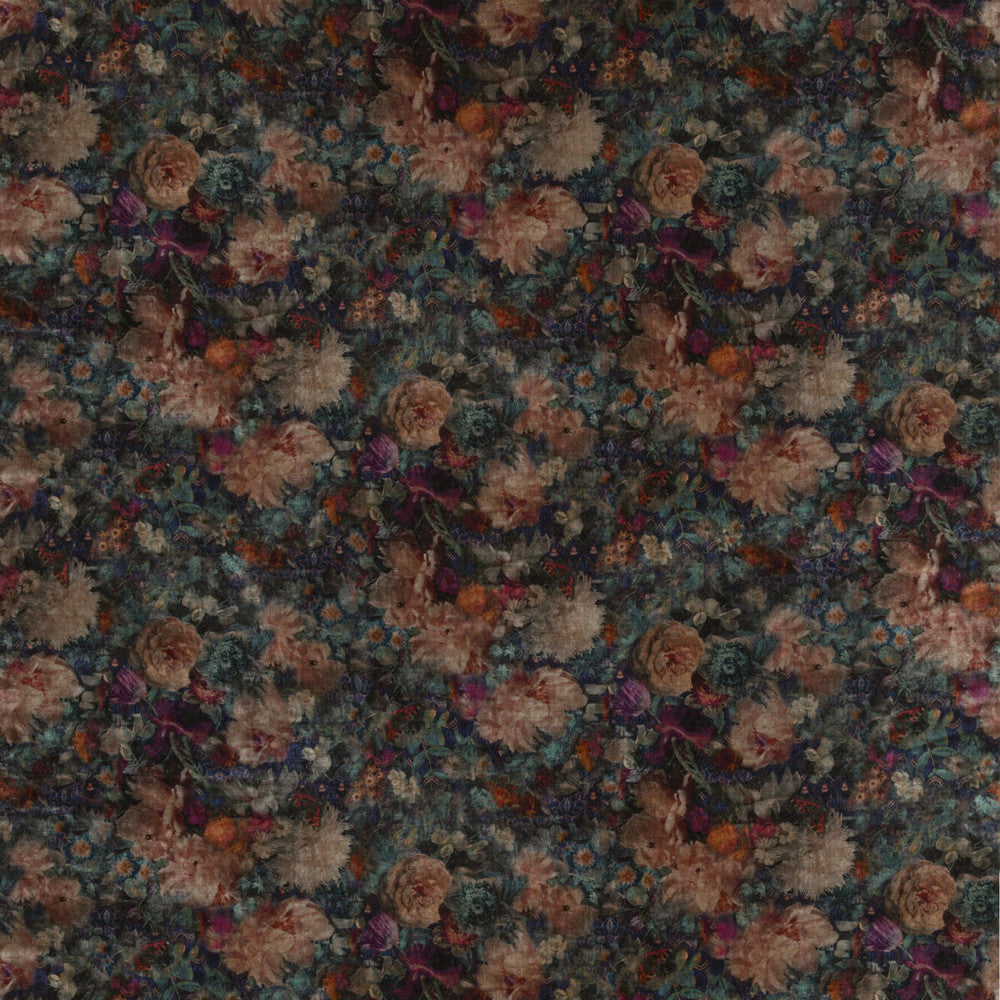 Royal Garden Velvet Jewel by G P & J Baker Designer Fabric HISTORIC ROYAL PALACES VISCOSE - 55%;COTTON - 45% Italy HEAVY Horizontal: 27.186 and Vertical: 25.216 53.978 - Swanky Fabrics -