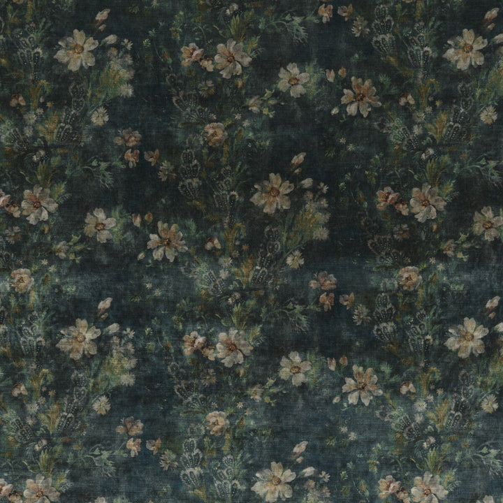 Queen'S Garden Velvet Jade by G P & J Baker Designer Fabric HISTORIC ROYAL PALACES VISCOSE - 55%;COTTON - 45% Italy HEAVY Horizontal: 27.186 and Vertical: 20.488 53.978 - Swanky Fabrics -