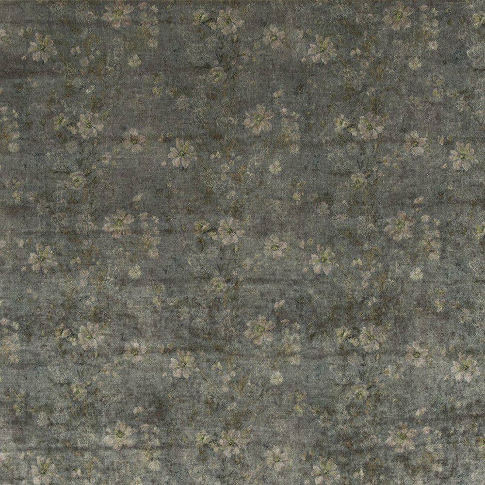 Queen'S Garden Velvet Verdigris by G P & J Baker Designer Fabric HISTORIC ROYAL PALACES VISCOSE - 55%;COTTON - 45% Italy HEAVY Horizontal: 27.186 and Vertical: 20.488 53.978 - Swanky Fabrics -