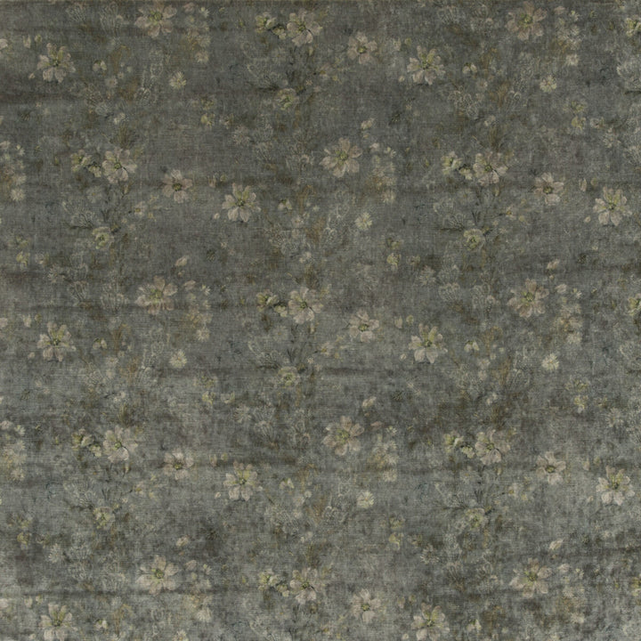 Queen'S Garden Velvet Verdigris by G P & J Baker Designer Fabric HISTORIC ROYAL PALACES VISCOSE - 55%;COTTON - 45% Italy HEAVY Horizontal: 27.186 and Vertical: 20.488 53.978 - Swanky Fabrics -