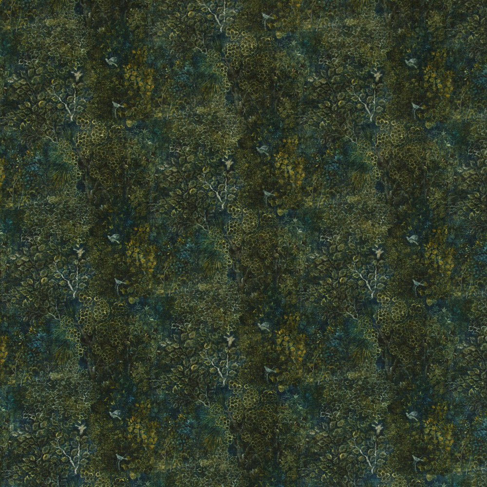Persian Garden Velvet Peacock by G P & J Baker Designer Fabric EAST TO WEST VISCOSE - 55%;COTTON - 45% Italy HEAVY Horizontal: 27.186 and Vertical: 15.76 54.372 - Swanky Fabrics -