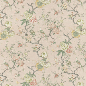 Oriental Bird Signature Blush by G P & J Baker Designer Fabric