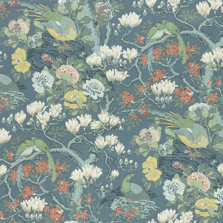 Rockbird Signature Teal by G P & J Baker Fabric G P & J Baker Fabric Rockbird Signature TealFabric SIGNATURE PRINTS LINEN - 100% Thailand </p><p>Repeat: H: 48.068, V: 40.976 48.068 - Fabric Carolina -