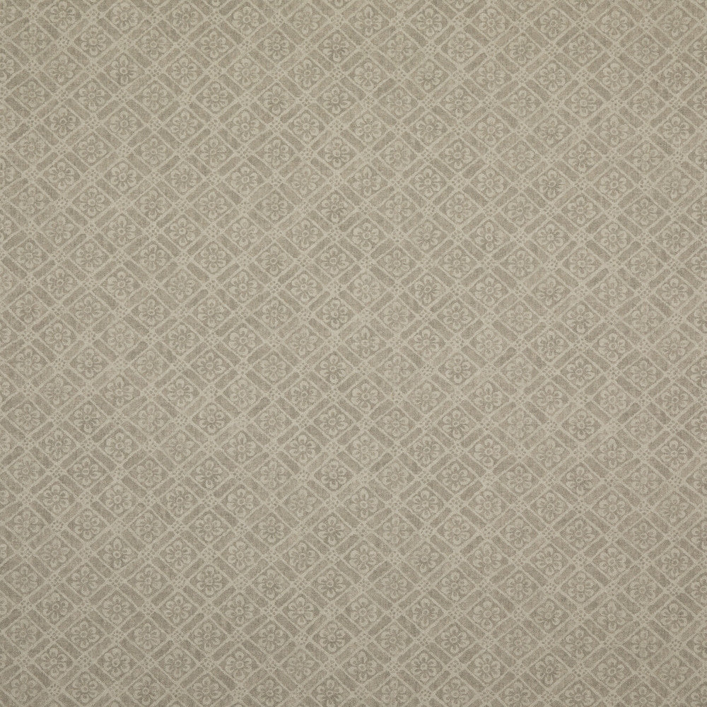 Moreton Trellis Stone by G P & J Baker Designer Fabric SIGNATURE PRINTS LINEN - 100% Thailand - Horizontal: 7.486 and Vertical: 9.85 52.796 - Swanky Fabrics -