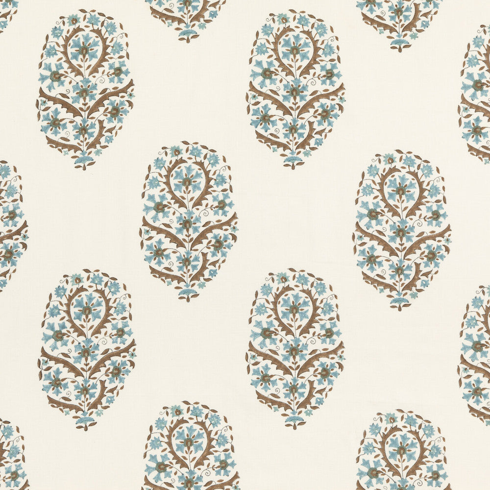 Aydon Teal by G P & J Baker Designer Fabric ARTISAN II LINEN - 90%;POLYESTER - 10% India Horizontal: 17.336 and Vertical: 21.67 52.008 - Swanky Fabrics -