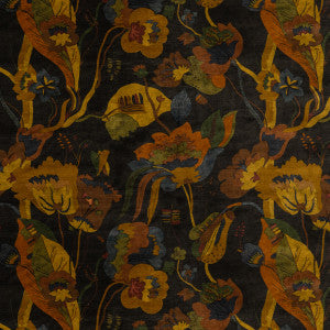 California Velvet Charcoal by G P & J Baker Designer Fabric