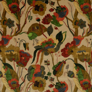 California Velvet Red/Cream by G P & J Baker Designer Fabric