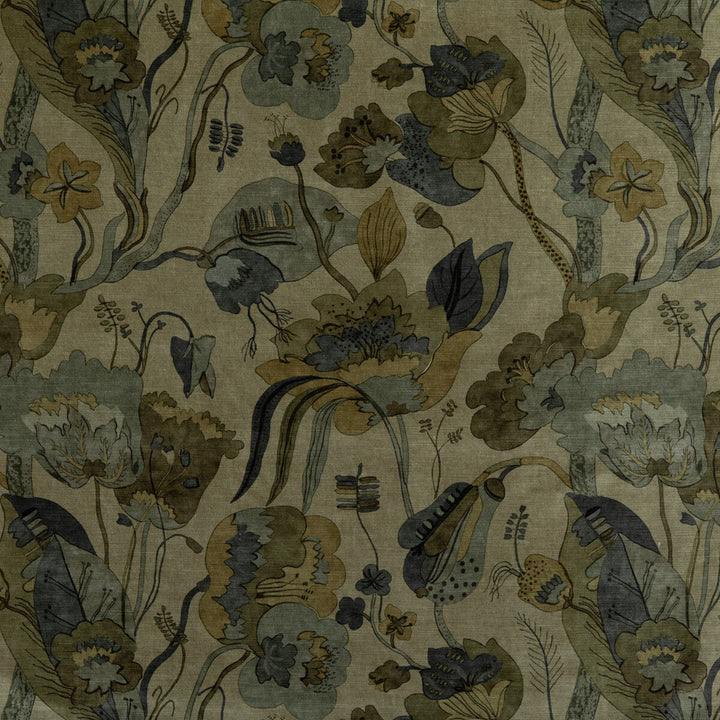 California Velvet Denim/Mole by G P & J Baker Designer Fabric SIGNATURE VELVETS VISCOSE - 60%;COTTON - 30%;POLYESTER - 10% Italy Horizontal: 26.989 and Vertical: 28.368 53.978 - Swanky Fabrics -