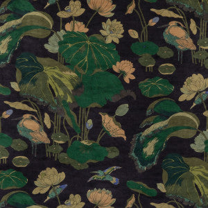 Nympheus Velvet Indigo by G P & J Baker Designer Fabric