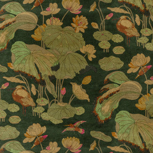 Nympheus Velvet Emerald by G P & J Baker Designer Fabric