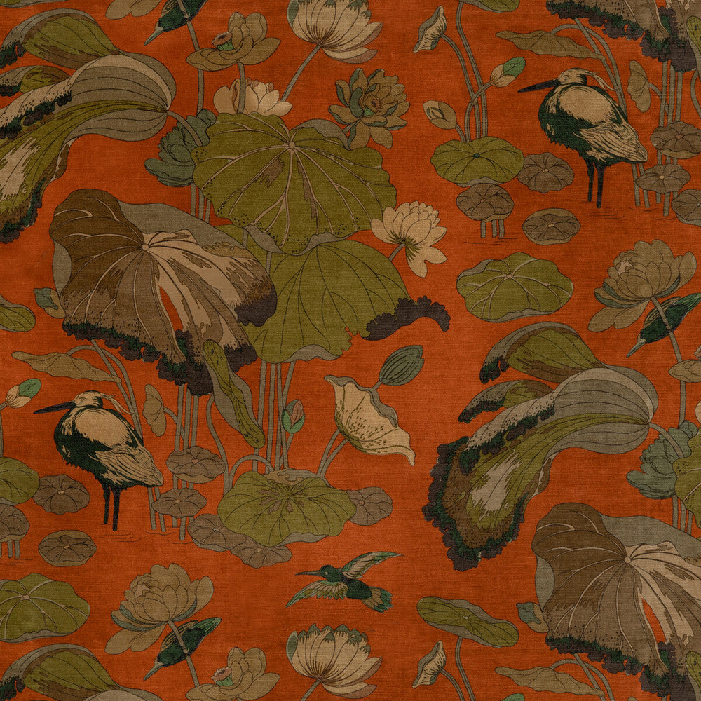 Nympheus Velvet Spice by G P & J Baker Fabric G P & J Baker Fabric Nympheus Velvet SpiceFabric SIGNATURE VELVETS VISCOSE - 60%;COTTON - 30%;POLYESTER - 10% Italy </p><p>Repeat: H: 26.989, V: 35.46 53.978 - Fabric Carolina -