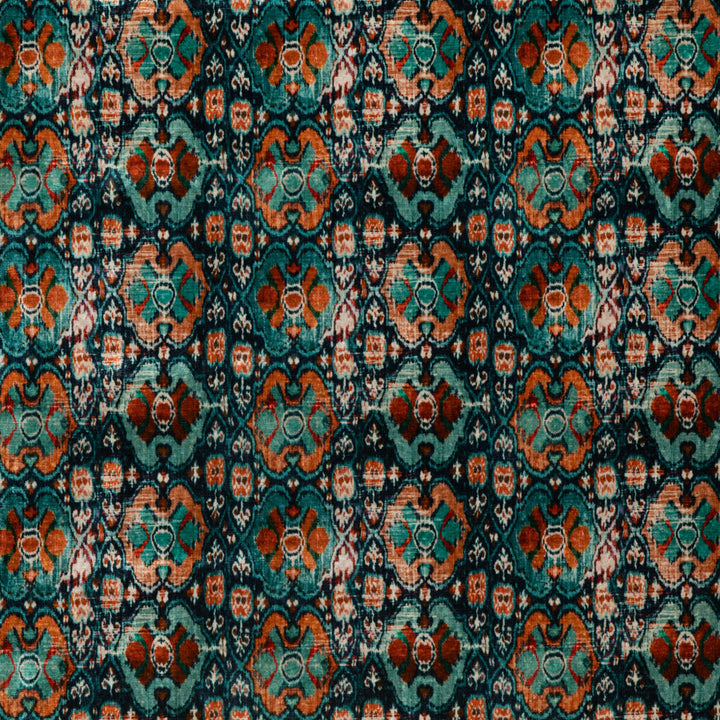 Petropolis Teal by G P & J Baker Designer Fabric SIGNATURE VELVETS VISCOSE - 55%;COTTON - 45% Italy Horizontal: 11.032 and Vertical: 10.244 55.16 - Swanky Fabrics -