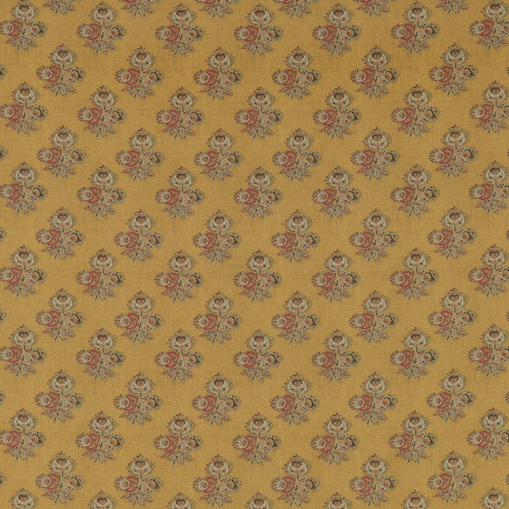 Poppy Paisley Ochre by G P & J Baker Designer Fabric COROMANDEL SMALL PRINTS VISCOSE - 82%;LINEN - 18% United Kingdom - Horizontal: 5.4372 and Vertical: 5.91 54.372 - Swanky Fabrics -