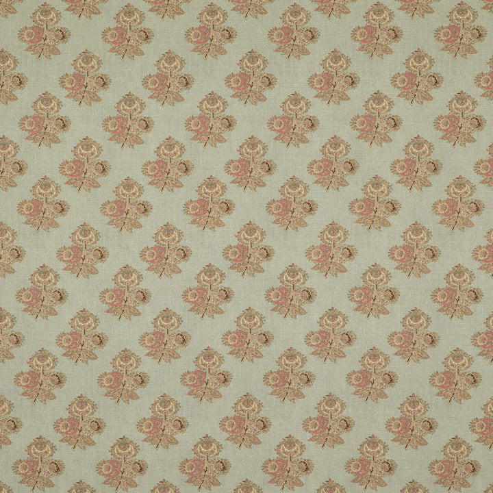 Poppy Paisley Aqua by G P & J Baker Designer Fabric COROMANDEL SMALL PRINTS VISCOSE - 82%;LINEN - 18% United Kingdom Horizontal: 5.4372 and Vertical: 5.91 54.372 - Swanky Fabrics -